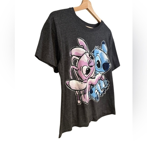 Disney Stitch and Angel Gray Short Sleeve T-Shirt Size XS - Picture 4 of 10